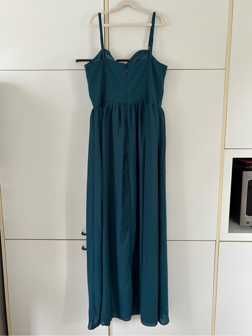 NWT Chi Chi London Teal Convertible Maxi Dress US 10 Wedding Guest Bridesmaid - Picture 5 of 14